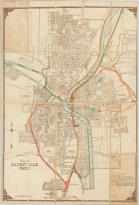 City of Zanesville, Ohio | Curtis Wright Maps