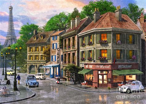 Paris Streets Digital Art by Dominic Davison - Fine Art America