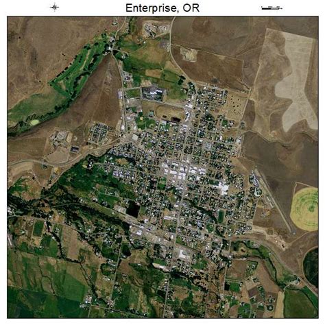 Aerial Photography Map of Enterprise, OR Oregon