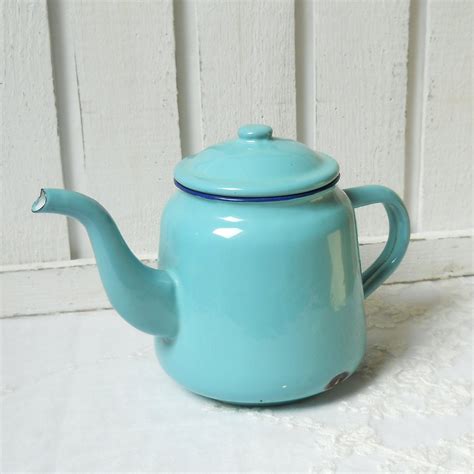 vintage enamel teapot vintage enamel enamel kitchenware
