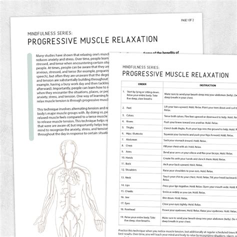 Mindfulness Series: Progressive Muscle Relaxation – Adult and pediatric ...