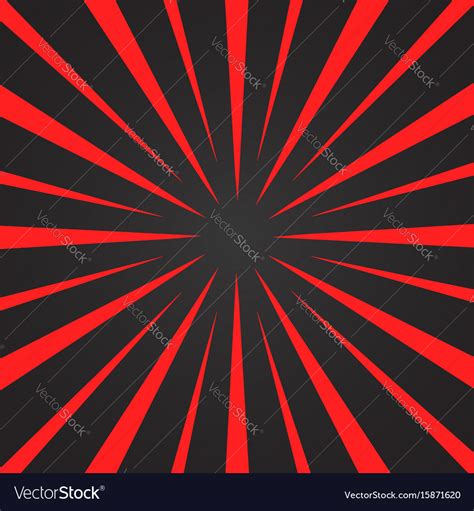 Burst red and black rays background designed Vector Image