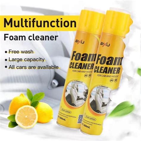 Foam Cleaner Spray Multipurpose Cleaner Spray to Clean Leather Fabric ...