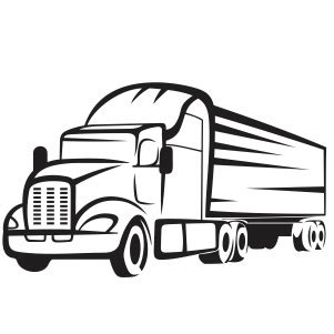 Buy A Semi Truck Outline Svg Png files