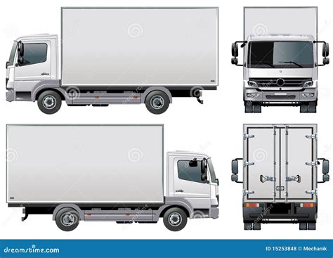 Vector Delivery / Cargo Truck Royalty Free Stock Photos - Image: 15253848