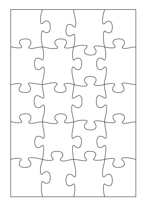 19 Printable Puzzle Piece Templates ᐅ TemplateLab | Puzzle piece template, Printable puzzles ...