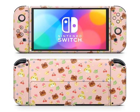 Cute Animal Crossing Nintendo Switch OLED Skin Pastel Pink - Etsy Australia