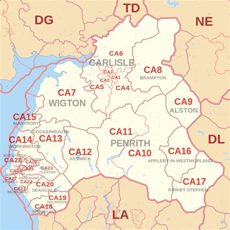 Cm Postcode Area Map