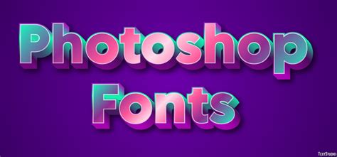 Photoshop Fonts Text Effect and Logo Design Font