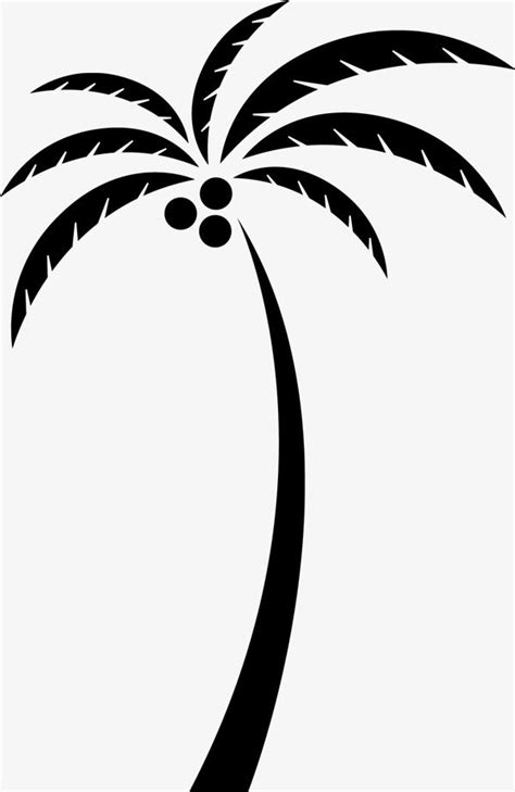 Coconut Tree Silhouette | Tree silhouette, Coconut tree, Tree clipart