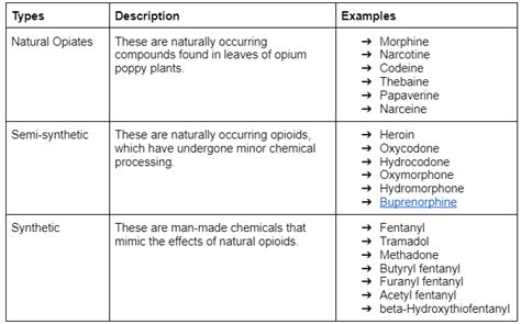 Synthetic and Semi-Synthetic Opioids: Types and Effects