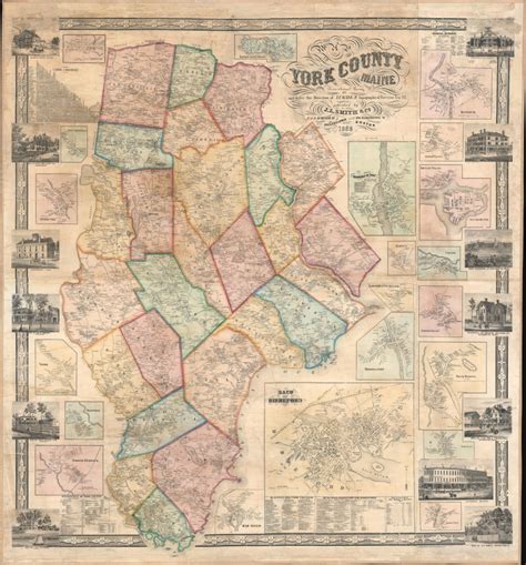 York County Maine Map - Allyce Maitilde