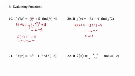 Evaluating Functions with values - YouTube