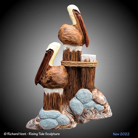 Rising Tide Sculpture - Richard Vest - Wildlife Artist - Pelicans - Sea Gulls Page 2 of 5