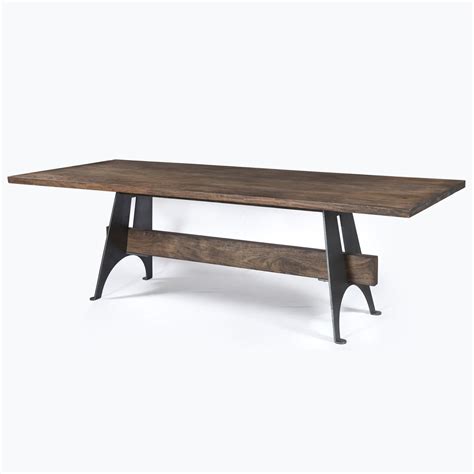 Industrial Mango Wood + Metal Dining Table | Zin Home