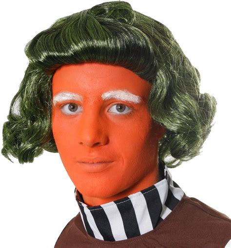 Willy Wonka Chocolate Factory Oompa Loompa Green Halloween Costume Wig ...