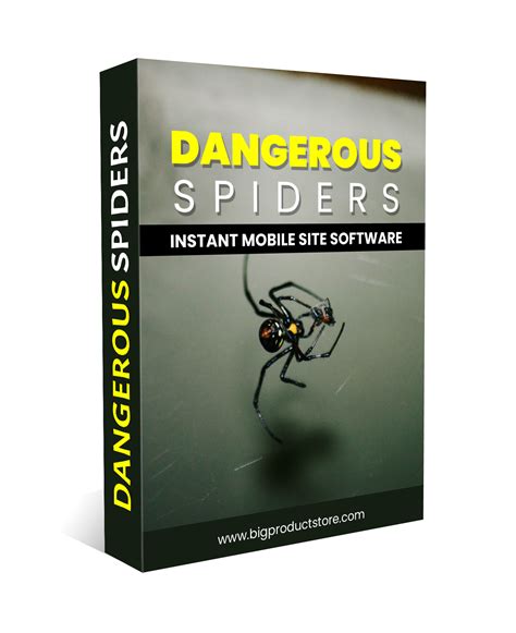 Dangerous Spiders Instant Mobile Video Site Software - BigProductStore.com