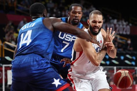 Olympic Games France vs USA Basketball In Pictures | France Stun Team USA Basketball Superstars ...