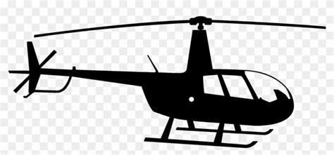 Helicopter Black And White - Robinson Helicopter Clip Art, HD Png ...