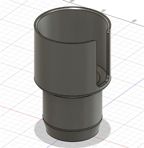 Parametric cup holder adapter by Engineer4Fun | Download free STL model | Printables.com