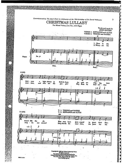 John Rutter-Christmas Lullaby-SheetMusicGiant | PDF