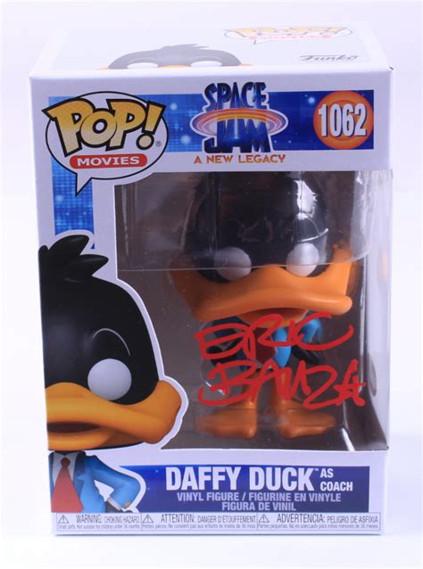 Eric Bauza Signed "Space Jam" #1062 Daffy Duck As Coach Funko Pop ...