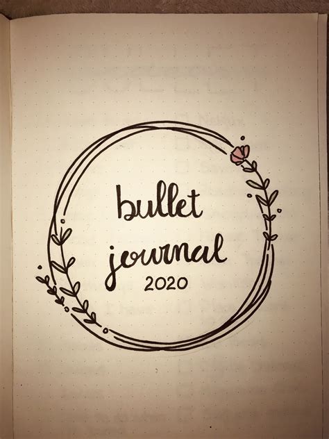 Bullet Journal Front Page, Bullet Journal Titles, Bullet Journal Mood Tracker Ideas, Bullet ...
