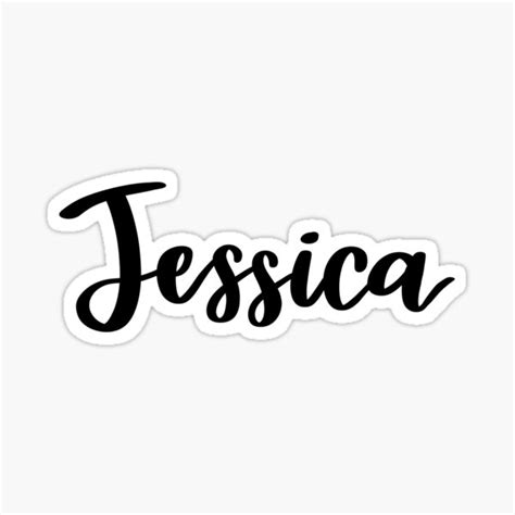 "Jessica " Sticker for Sale by ellietography | Redbubble