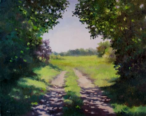 Nel's Everyday Painting: Dappled Path - SOLD