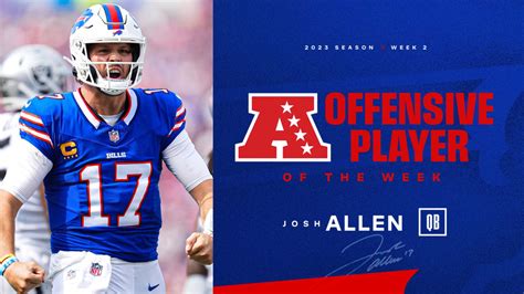 Josh Allen Named AFC Offensive Player of the Week After Dominant ...