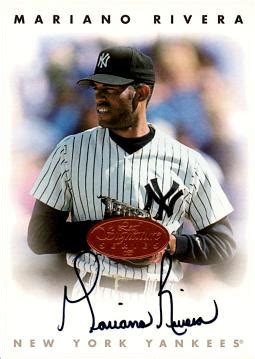 Mariano Rivera Autographed Baseball Card