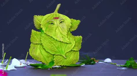 Ganesha developed by leaf it's shows nature friendly concept Stock ...