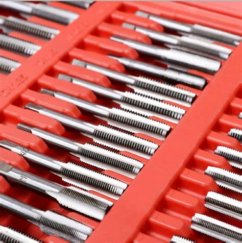 110Pc Metric Tap And Die Set Carbon Steel Screw Threading Heavy Duty Hand Tool - Dealsdirect.co.nz