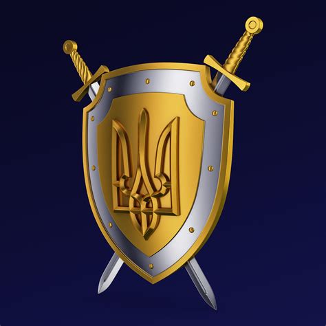 ArtStation - Coat of Arms of Ukraine M 1 | Resources