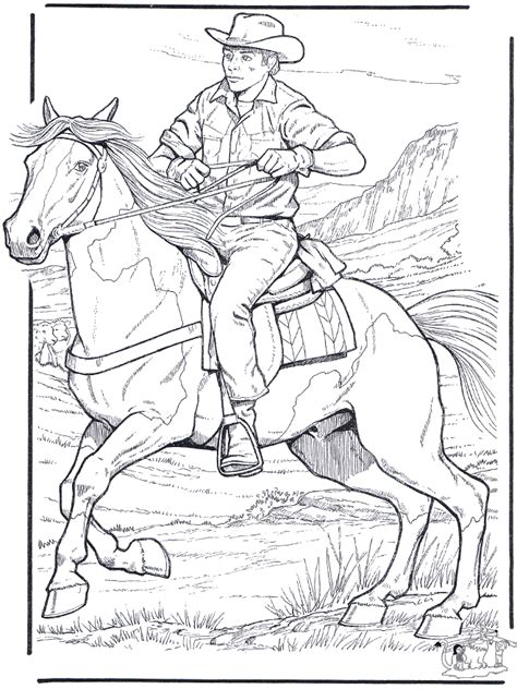 Free Printable Cowboy Coloring Pages For Kids