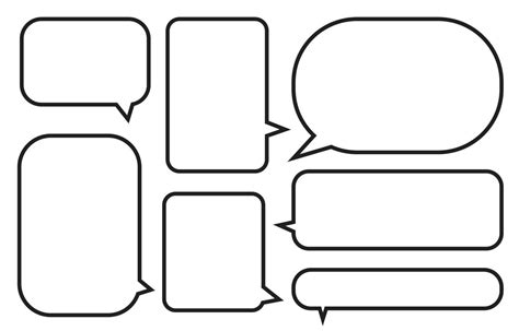 Set speech bubbles on white background. chat box or chat vector square ...