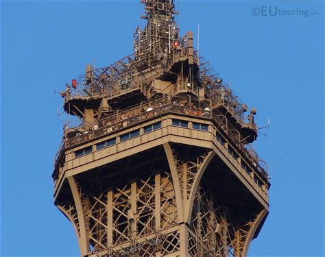 Close Up Photo Of The Eiffel Tower Top Viewing Platform - Page 13