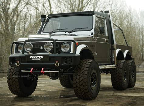 Maruti Suzuki Gypsy Digitally Imagined As A 6x6 Off-Road Truck