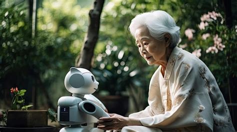 Premium AI Image | A robot designed to assist the elderly and disabled