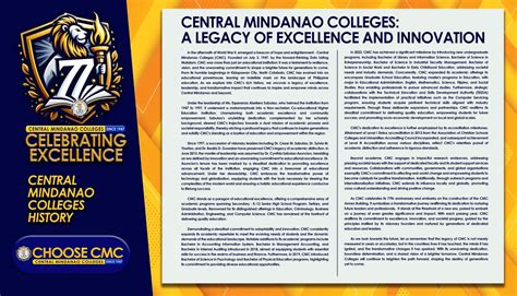 History - CMC Central Mindanao Colleges