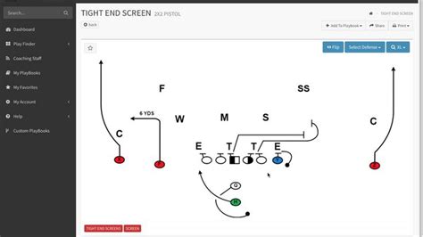 FirstDown PlayBook Tight End Screen