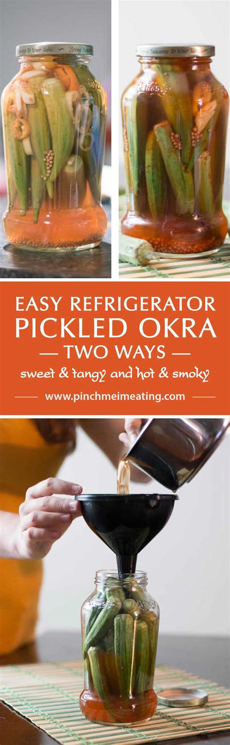 Easy Refrigerator Pickled Okra - Two Ways | Pinch me, I'm eating!