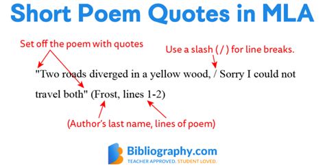 Tips on Citing a Poem in MLA Style | Bibliography.com