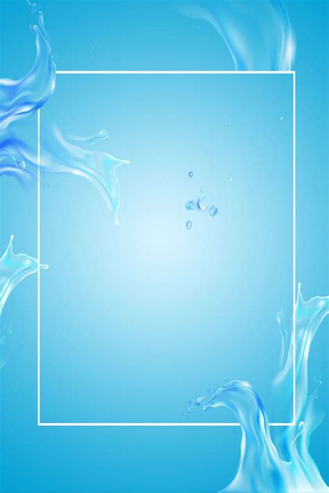 World Water Day Creative Water H5 Poster Background Psd Download Wallpaper Image For Free ...