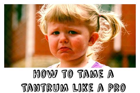 How to Tame a Tantrum like a Pro. Seven Strategies that Work | by A. J ...