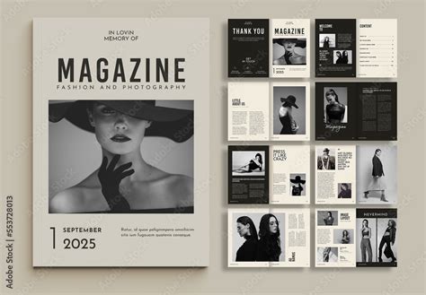 Fashion Magazine Template Stock Template | Adobe Stock