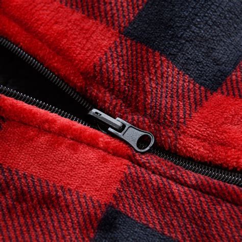 Sherpy Zip-Up Hoodie, Red and Black Buffalo - RK-SHERPY-RED | Rural King