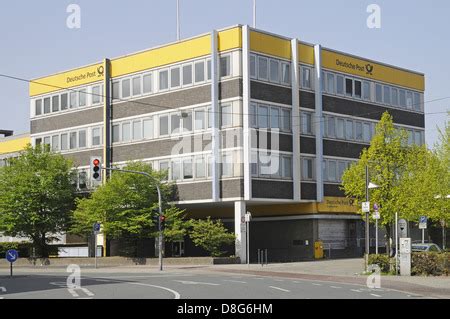 German Post Office, Deutsche Post Shop, Dusseldorf Germany Stock Photo - Alamy