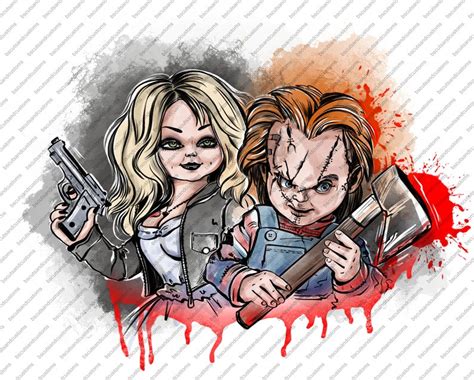 Chucky and Tiffany PNG Digital Download | Etsy