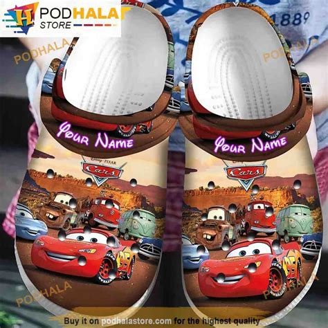 Personalized Name Funny Lightning Mcqueen 3D Crocs Kids - Bring Your ...